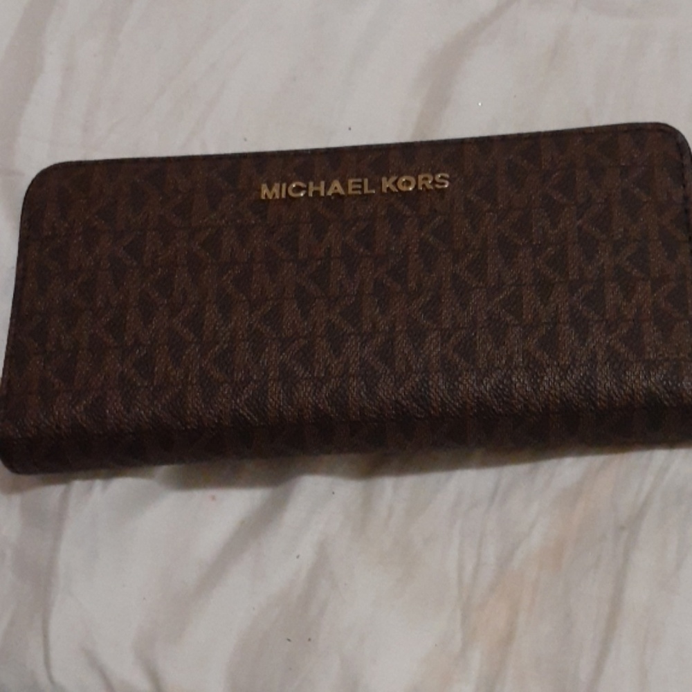 Brown MK wallet